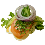 Æg og tomat, stor