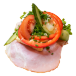 Skinke med røræg, stor