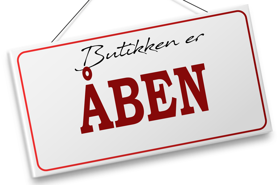 Vi har åbent!